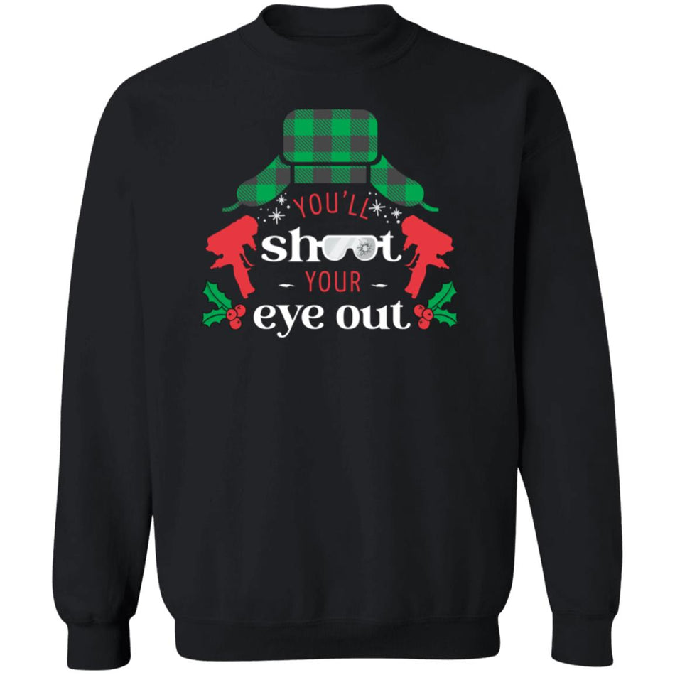 You'll Shoot Your Eye Out Spray Foam Christmas Sweater (Design 2)