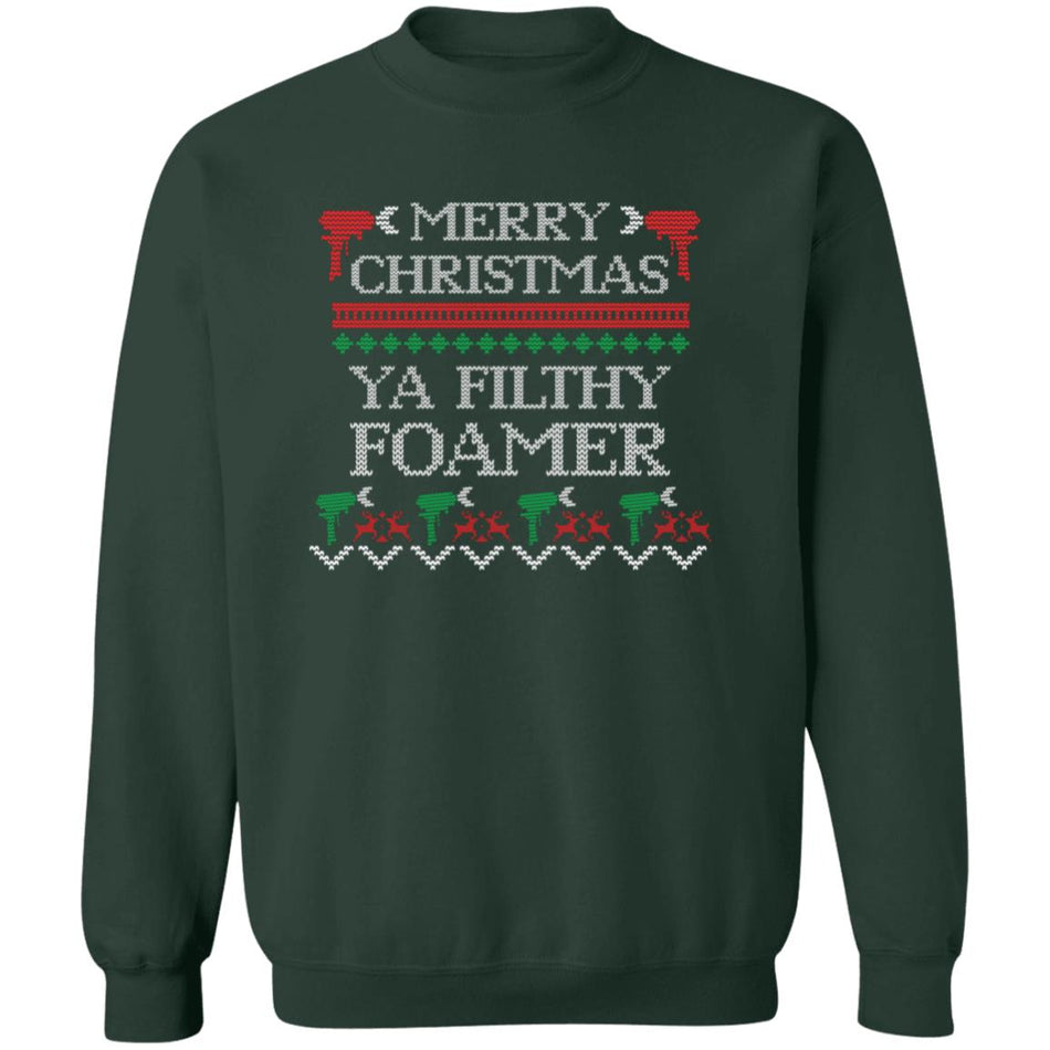 Merry Christmas Ya Filthy Foamer Sweater