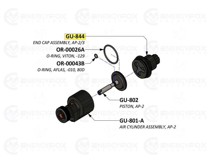GU-844 - Conjunto de tapa de extremo, AP-2/3